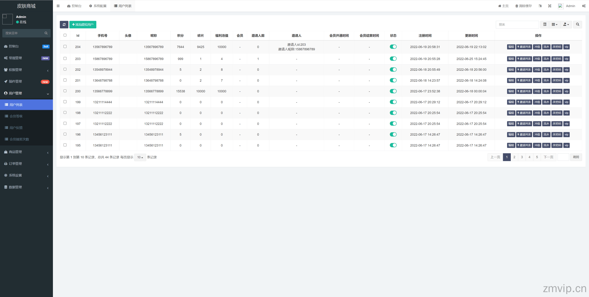 王者游戏抽奖皮肤系统网站源码基于thinkphp